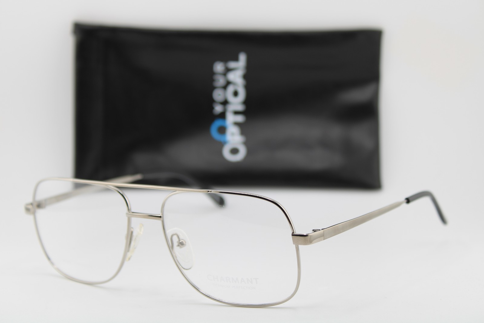 NEW CHARMANT CH8105 TI TITANIUM PERFECTION BLACK AUTHENTIC EYEGLASSES 60-18 NEW CHARMANT CH8105 TI TITANIUM PERFECTION BLACK AUTHENTIC EYEGLASSES 60-18