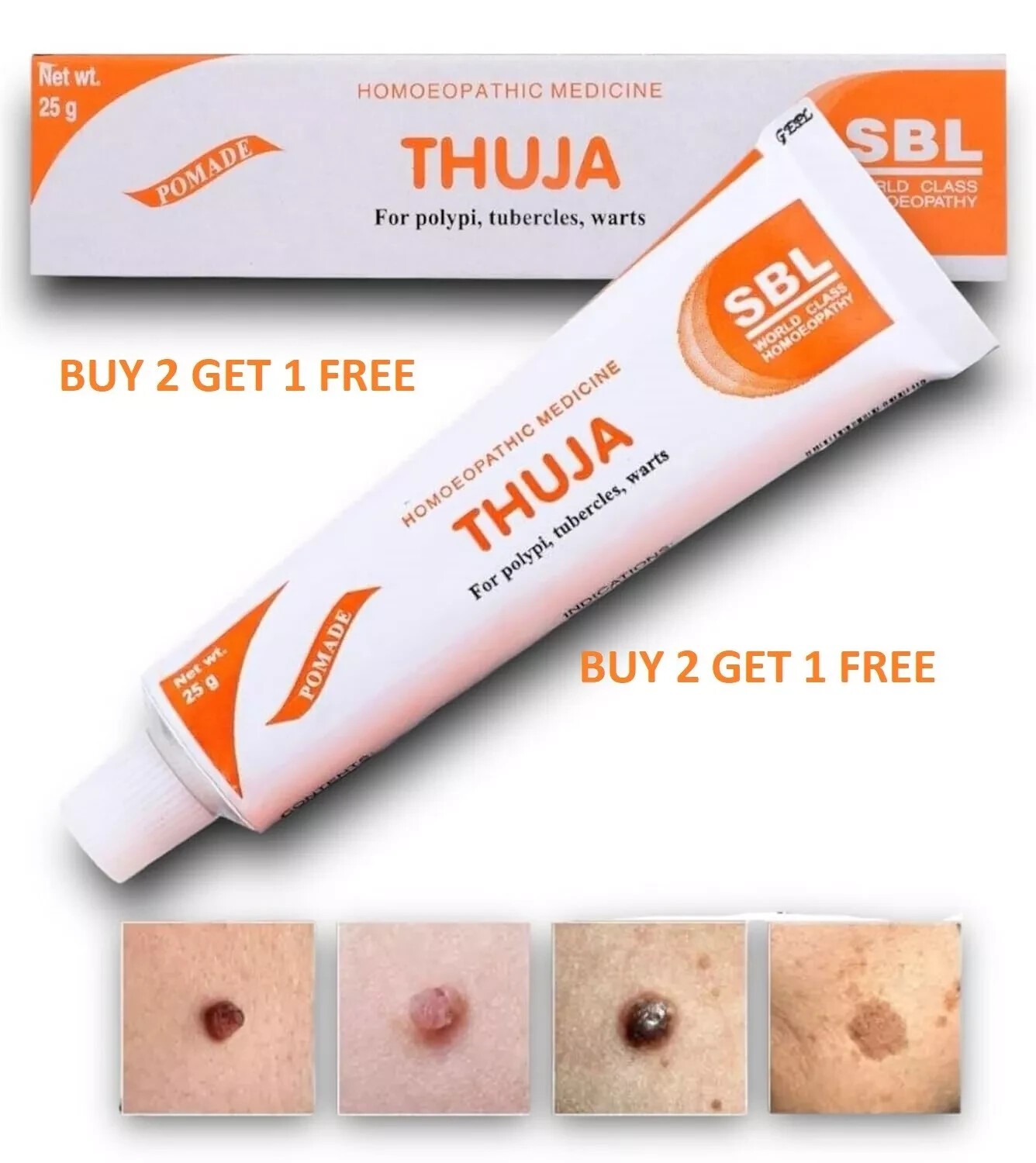 SBL Thuja Homeopathic Cream 25g Ointment Buy 2 Get 1 Free SBL Thuja Homeopathic Cream 25g Ointment Buy 2 Get 1 Free