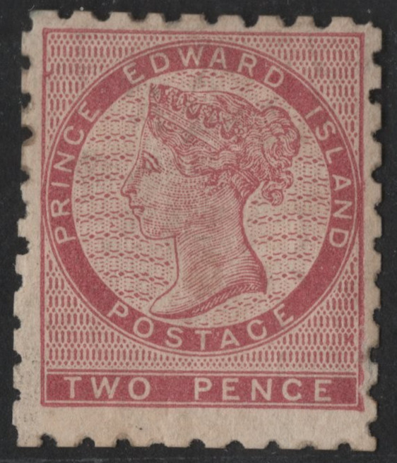 CANADA PRINCE EDWARD ISLAND 1861 FIRST STAMP ISSUED SCOTT #1 MINT HINGED O.G.