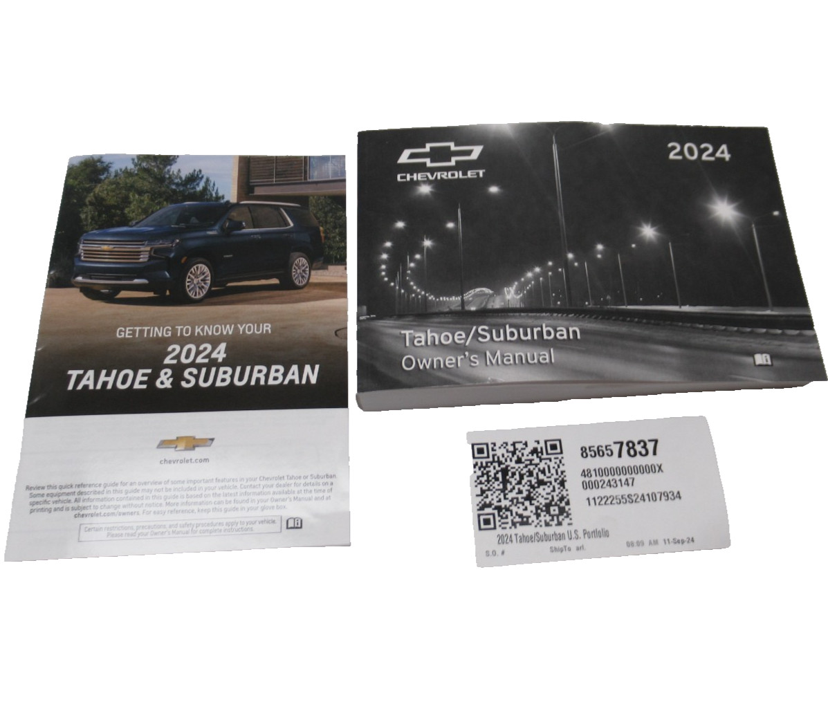 Getting to Know your Tahoe Suburban Owner\'s Manual 2024 Chevrolet Tahoe Suburban