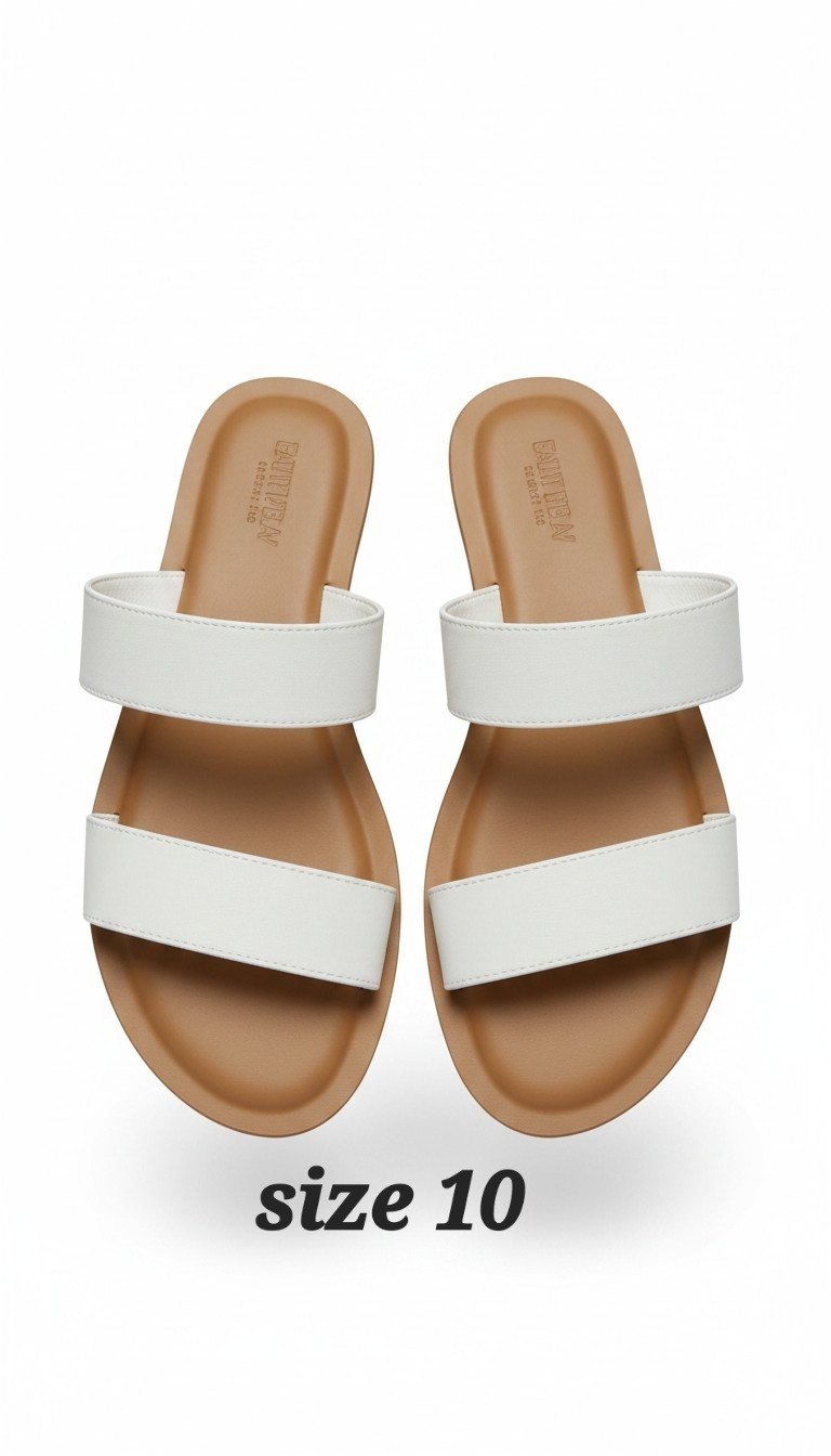 CUSHIONAIRE Women\'s Imelda Two band footbed sandal.