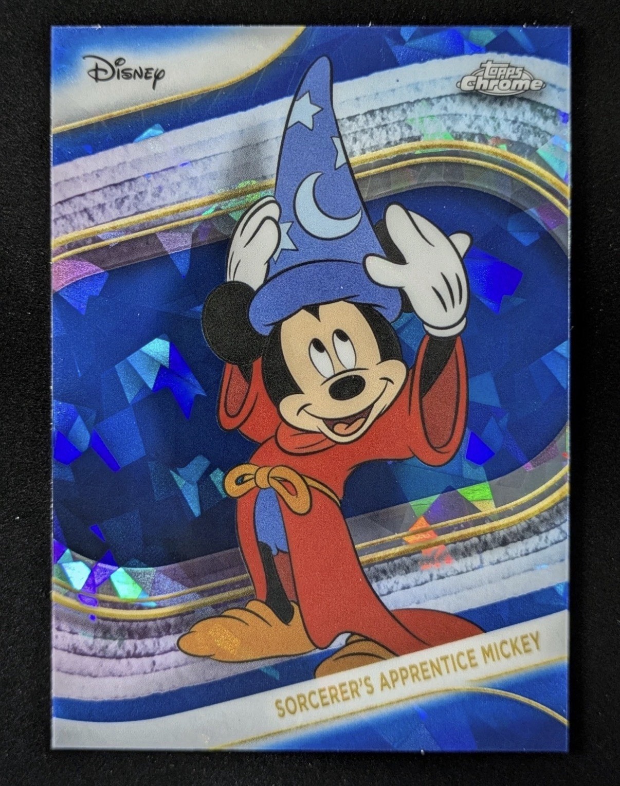 2025 Disney Topps Chrome SORCERER\'S APPRENTICE MICKEY Sapphire SP Fantasia #190 2025 Disney Topps Chrome SORCERER\'S APPRENTICE MICKEY Sapphire SP Fantasia #190