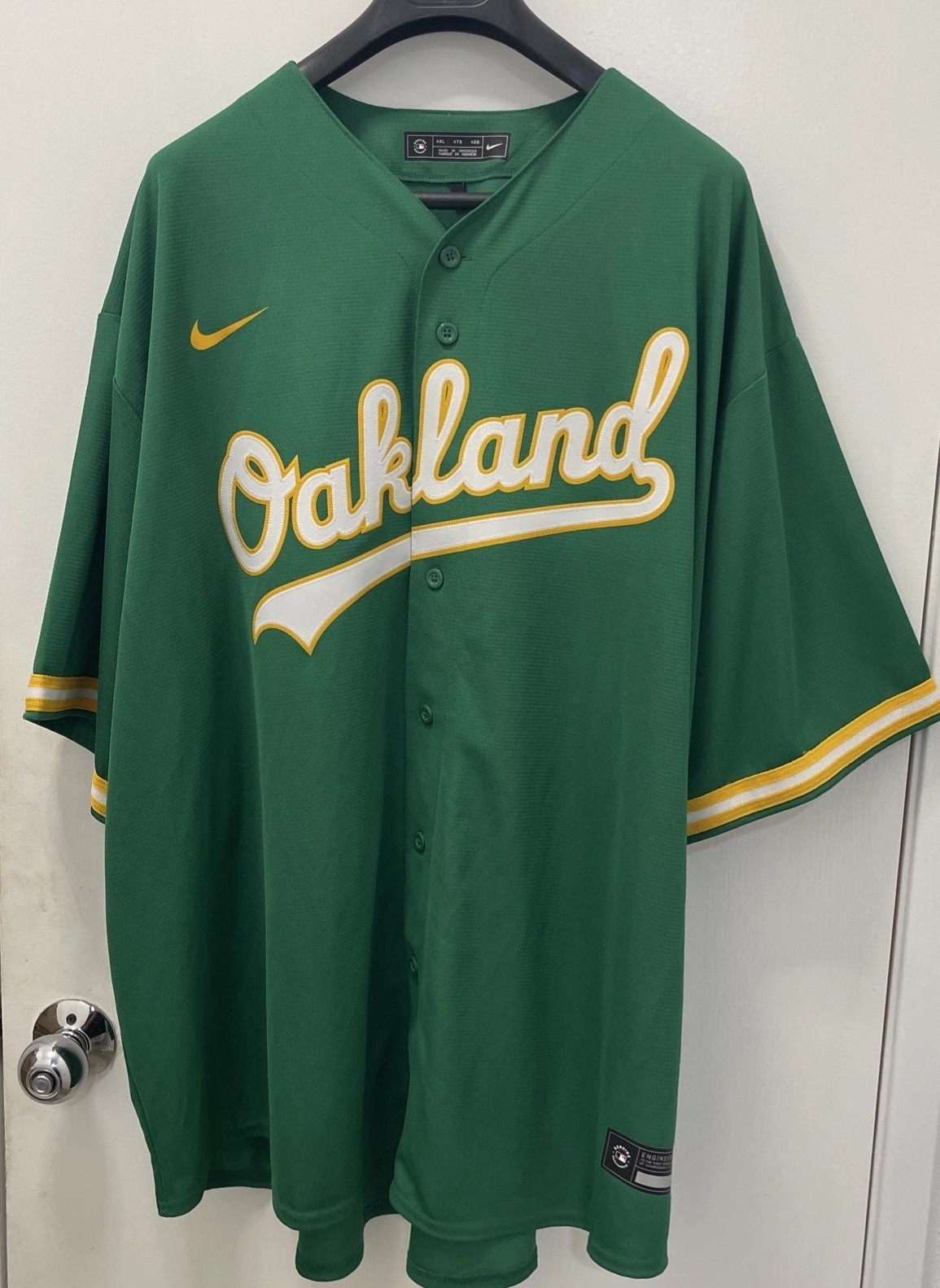 Nike Oakland A\'s Alternate Green Jersey Size 4XL