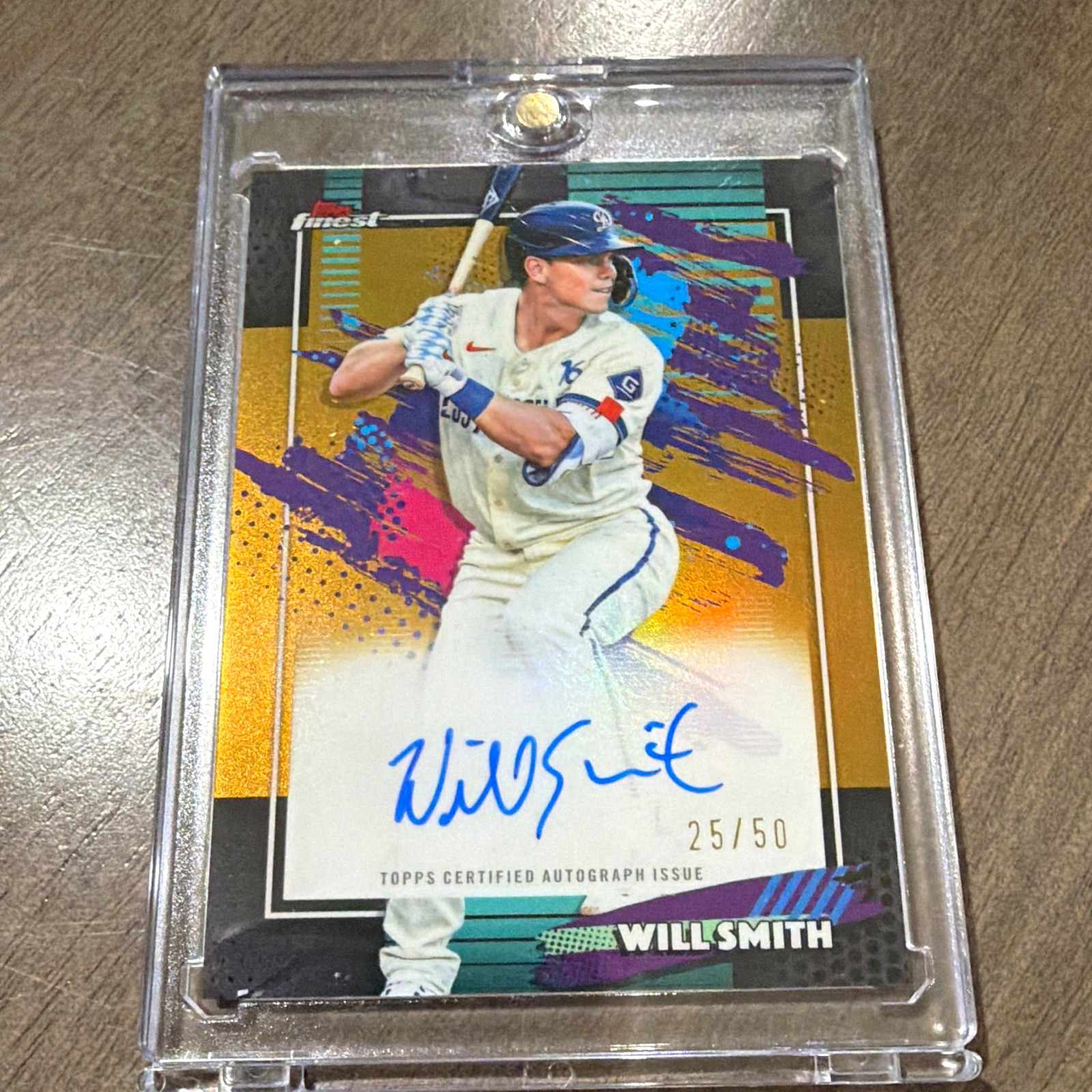 Topps Finest 2026 Will Smith Auto Finest Autographs #FA-WS Dodgers 25/50