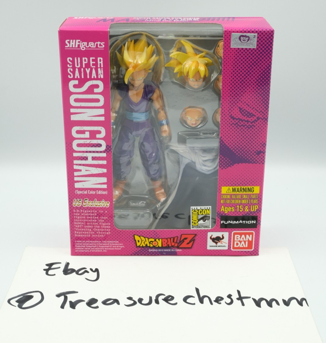 Near Mint SDCC 2012 SH Figuarts Super Saiyan Son Gohan US Exclusive