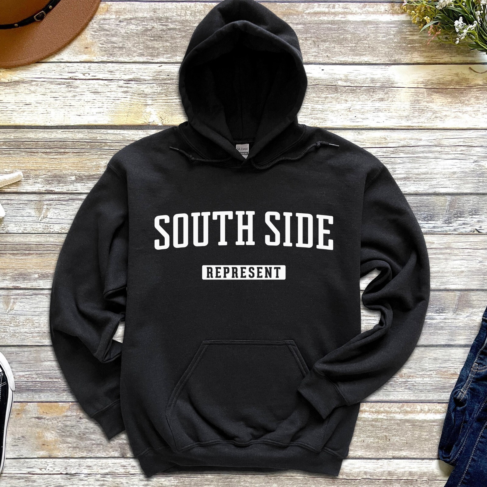 South Side Hoodie | South Side Represent Pullover Hoodie | Adult Unisex Hoodie