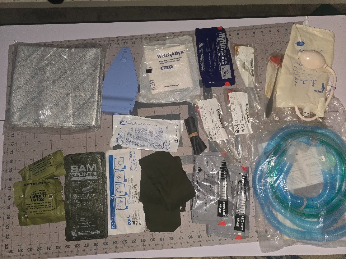 Lot of Medical Supplies - 12 lbs. -First Responders Gear (See all pics) - Sealed