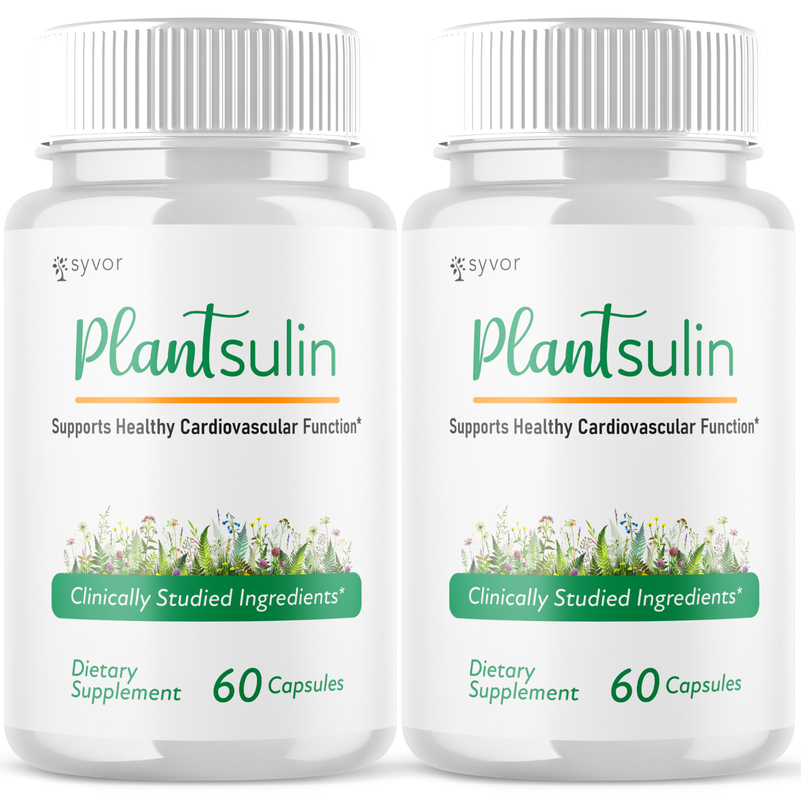 (2 Pack) Plantsulin Supports Healthy Cardiovascular Function Pill (120 Capsules)
