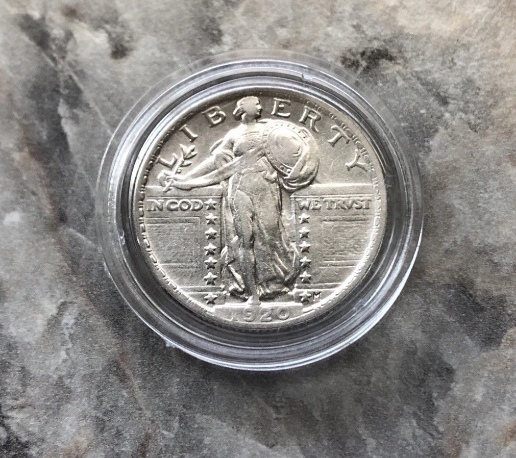 1920 Standing Liberty Quarter in AU CONDITION 1920 Standing Liberty Quarter in AU CONDITION