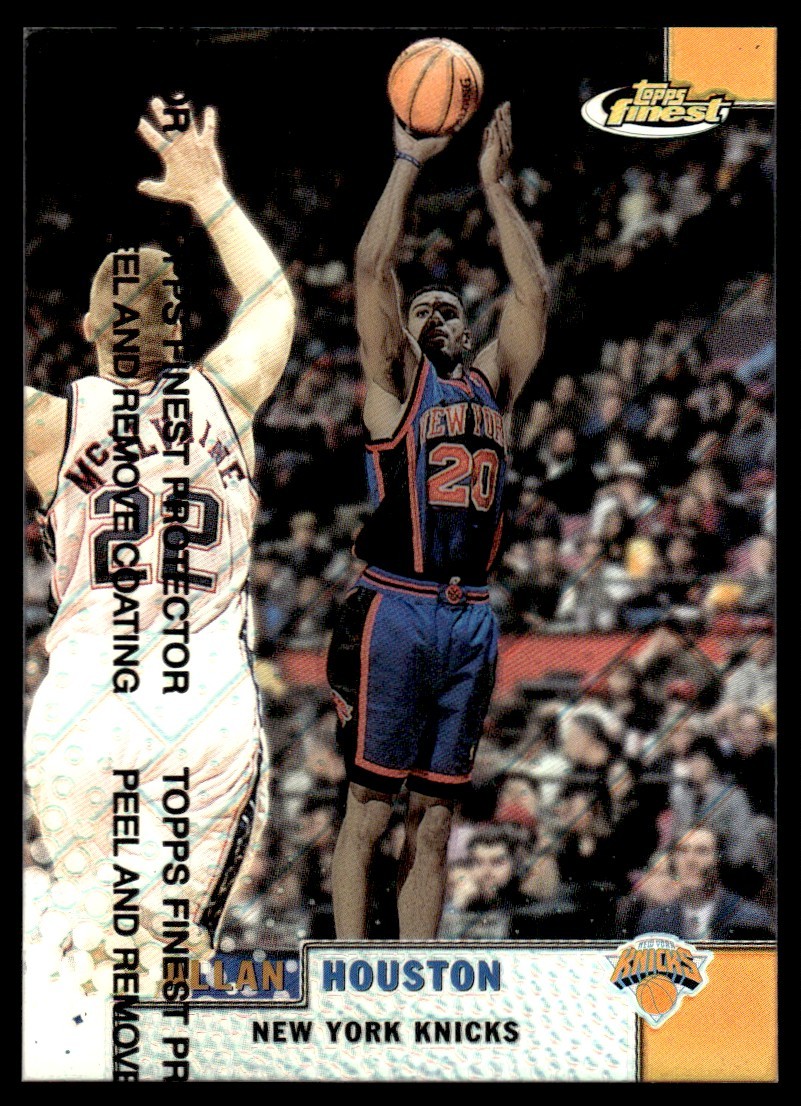 1999-00 Finest Refractor W/Peel Alan Houston New York Knicks #48