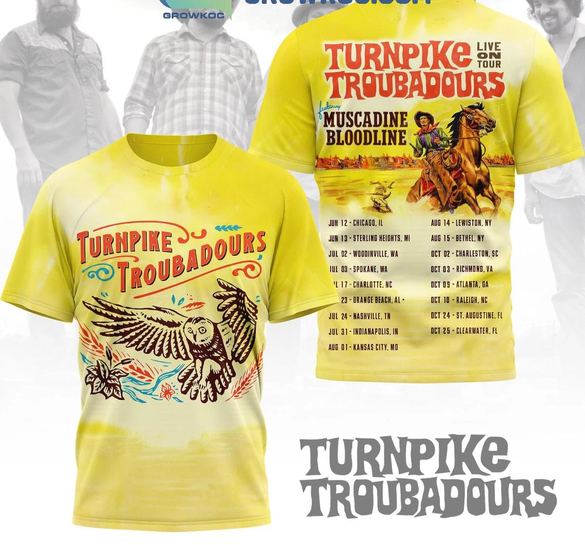 Turnpike Troubadours Live On Tour Muscadine Bloodline AOP T-Shirt BT2375 Turnpike Troubadours Live On Tour Muscadine Bloodline AOP T-Shirt BT2375