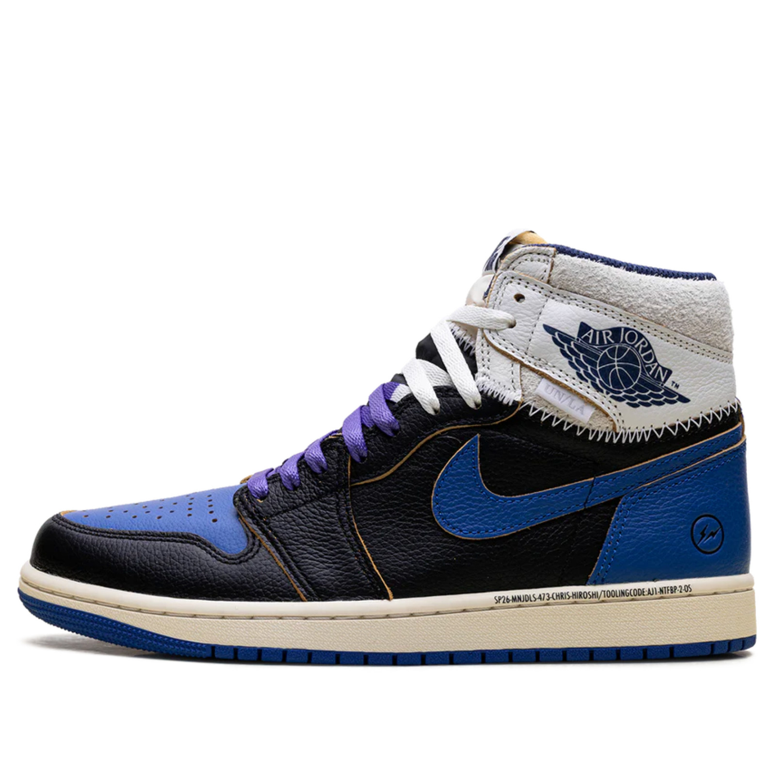 IO7847 001 Jordan 1 Retro High OG SP Fragment x Union LA Sport Royal
