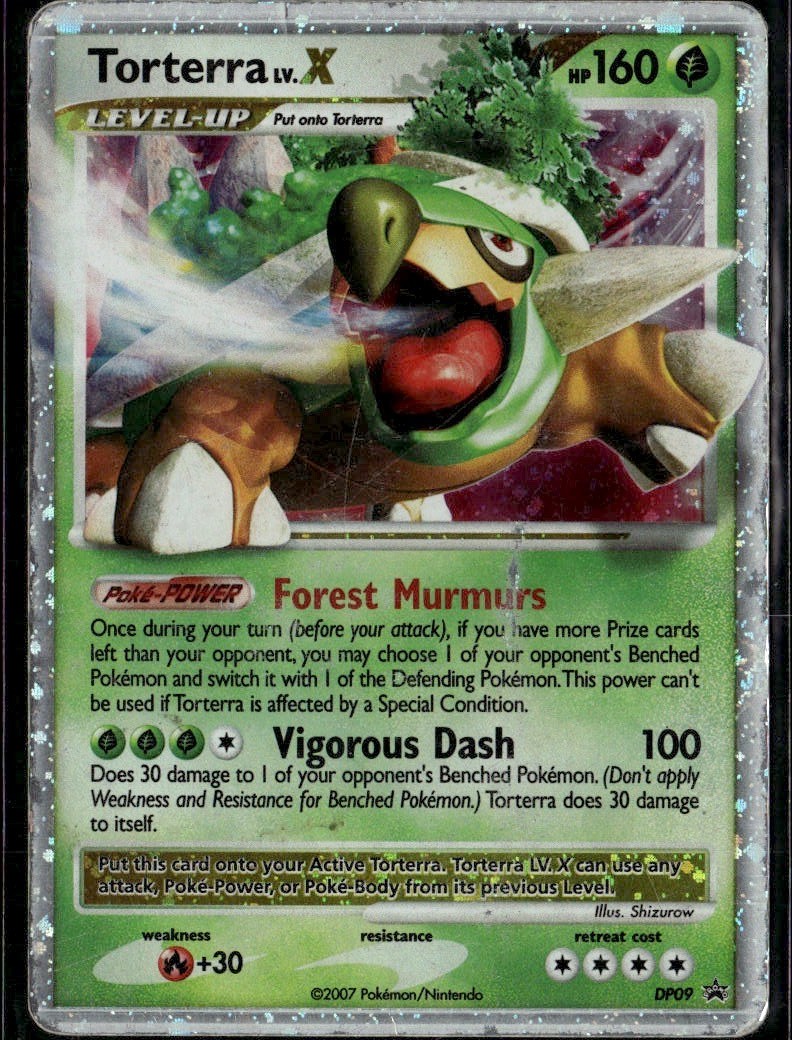 Torterra LV.X Promo Diamond and Pearl Promos DP09 Grass Holo Pokemon Card Torterra LV.X Promo Diamond and Pearl Promos DP09 Grass Holo Pokemon Card