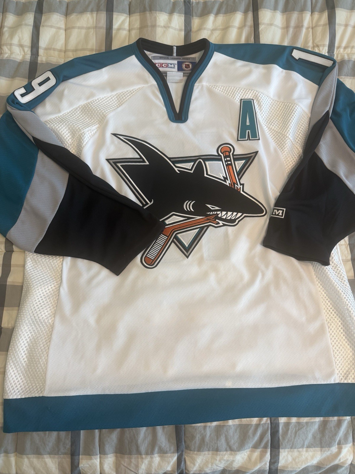 Joe Thornton #19 San Jose Sharks CCM Jersey (Signed)