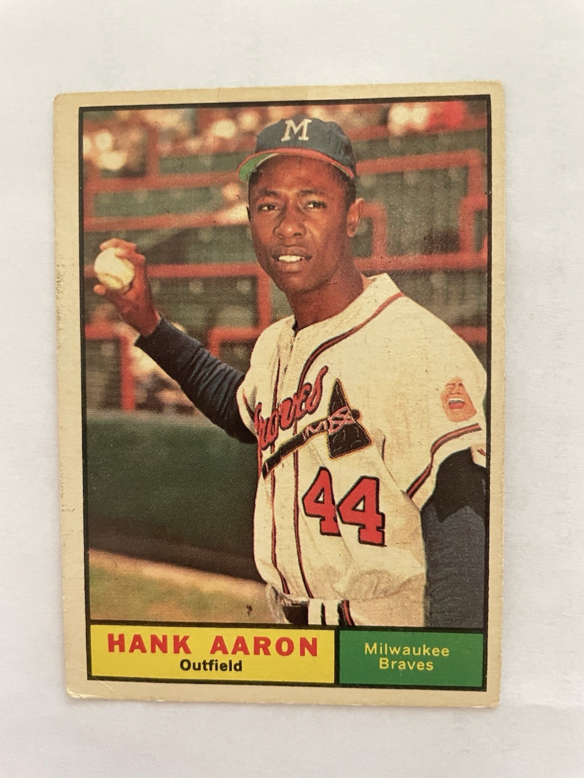 1961 Topps #415 Hank Aaron Braves VG
