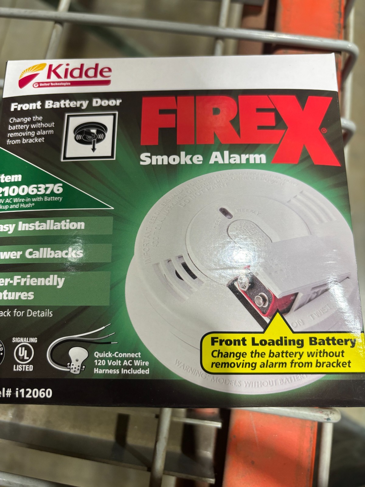 NEW Kidde i2060 Smoke Alarm 120V AC Hardwired With Battery Backup White 21006376