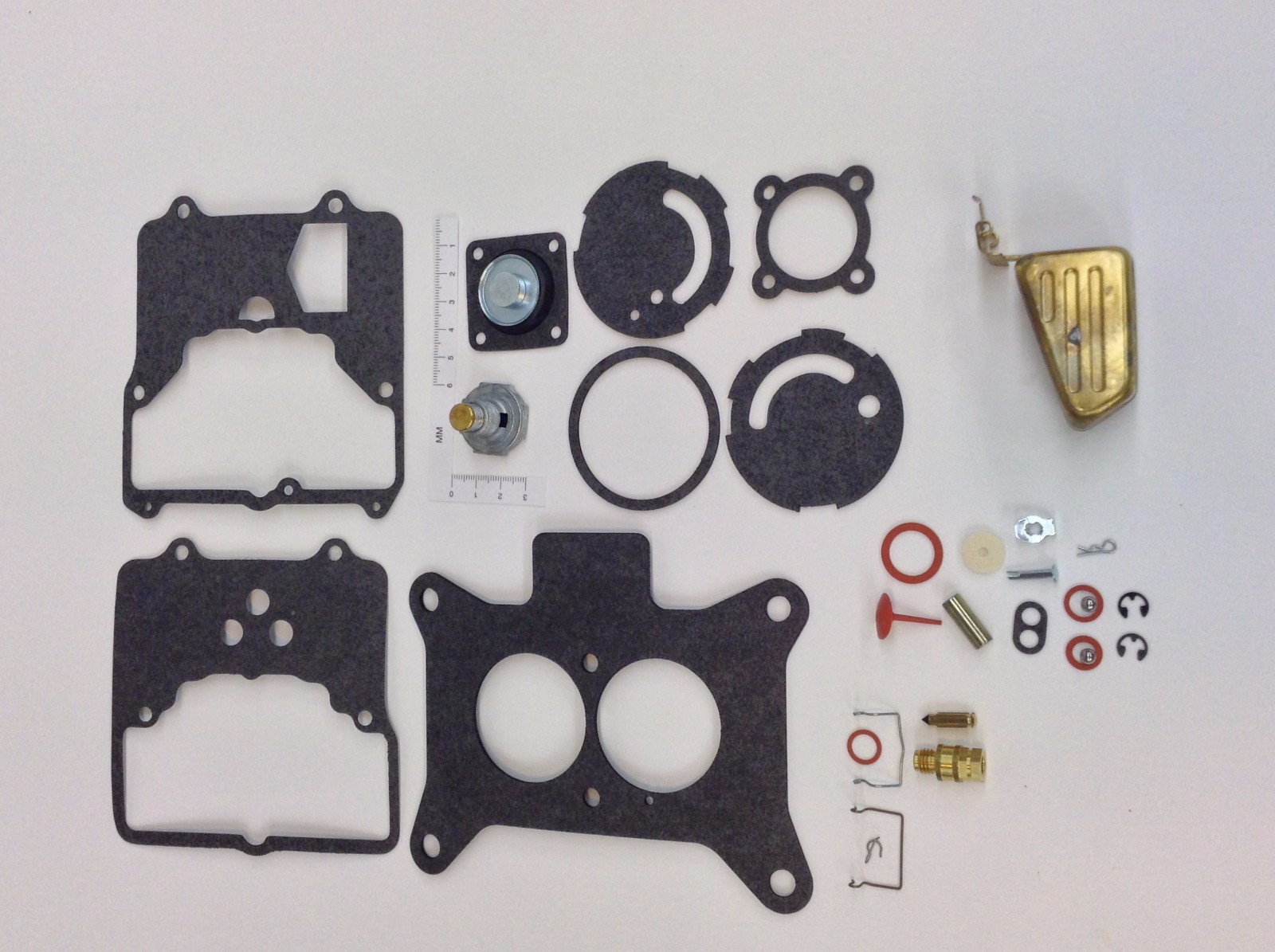 AUTOLITE 2100 CARBURETOR KIT 1963-1975 FORD TRUCK V8 ENGINE WITH BRASS FLOAT