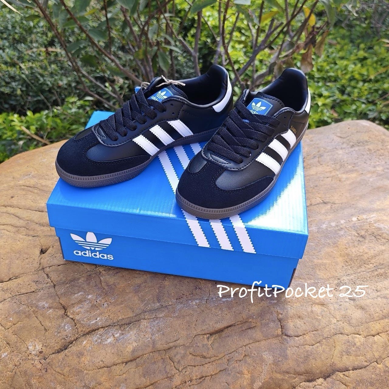 Adidas samba OG Black Gum White Shoes Size 10 Men