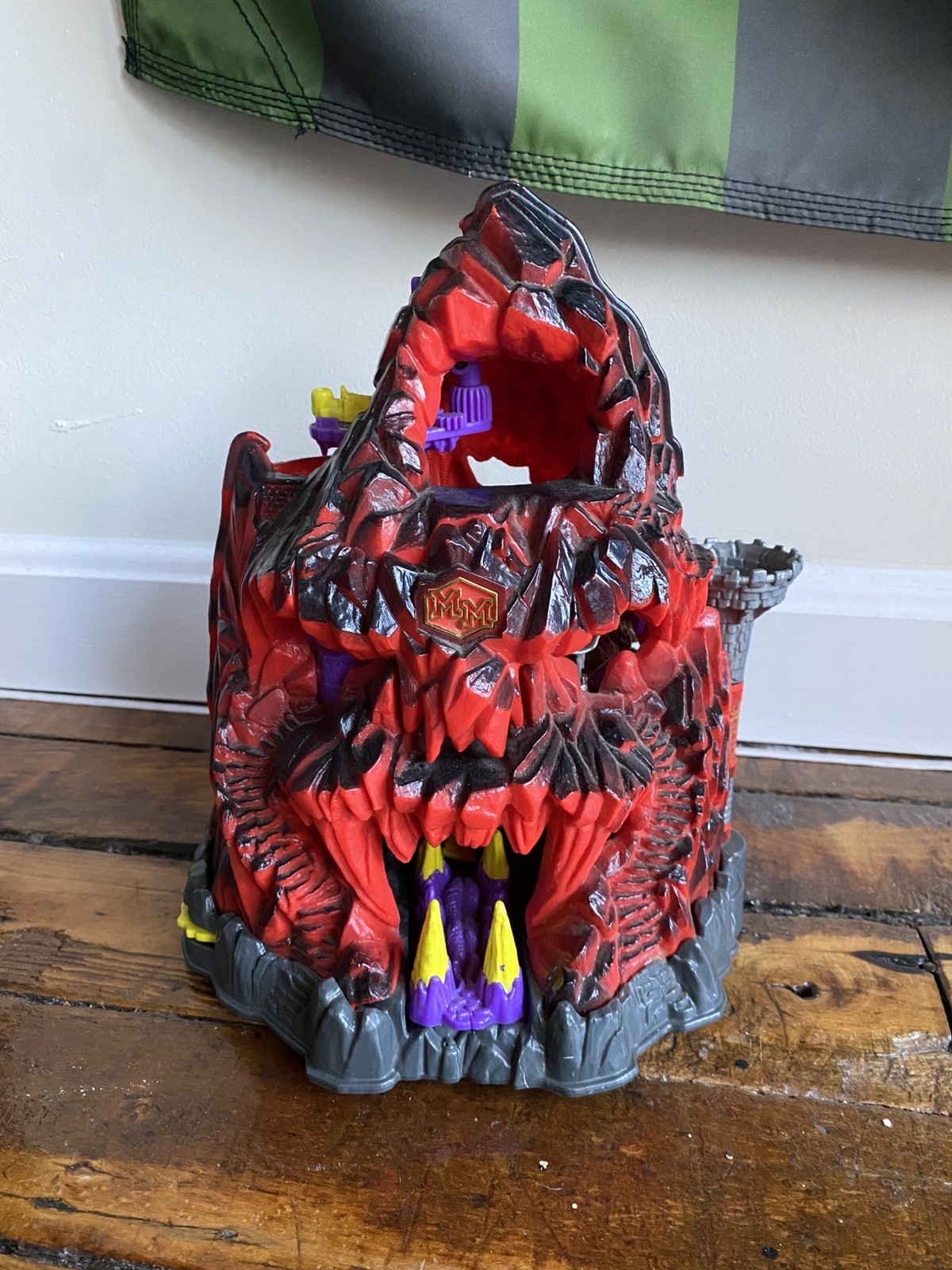 1992 Mighty Max Trapped in Skull Mountain Playset Bluebird Volcano Incomplete