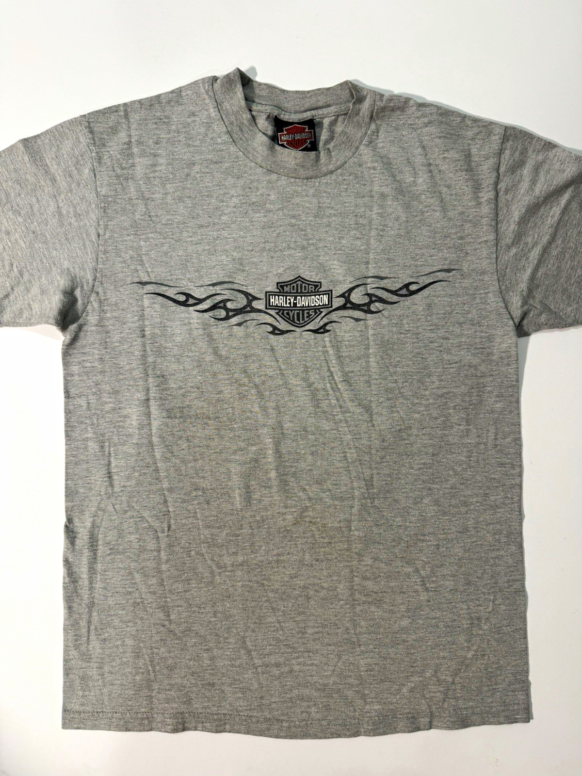 Vintage 1999 Harley Davidson Schoch Pocono Mountain High T Shirt Gray Medium USA