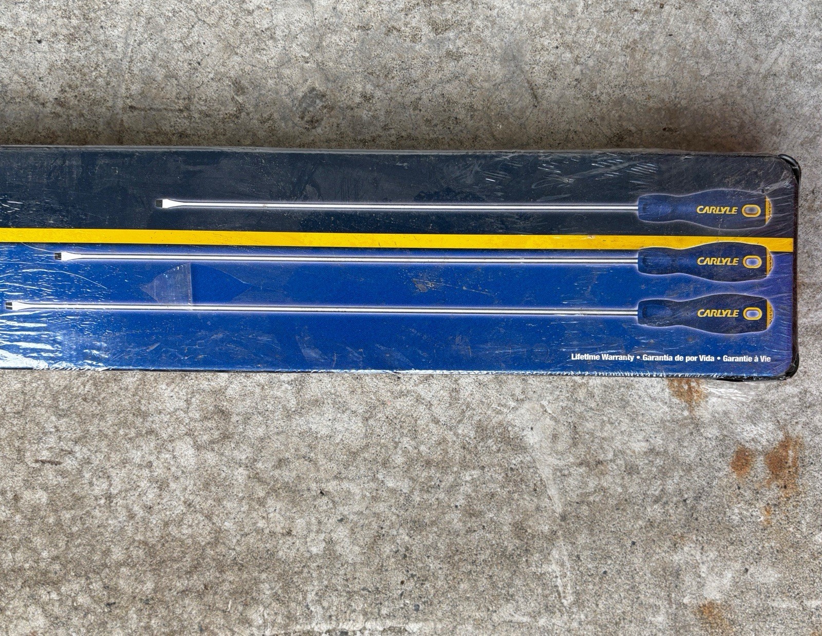 Carlyle Tools 3-Piece Blue/Yellow Screwdriver Set Manual Hand Tool NEW