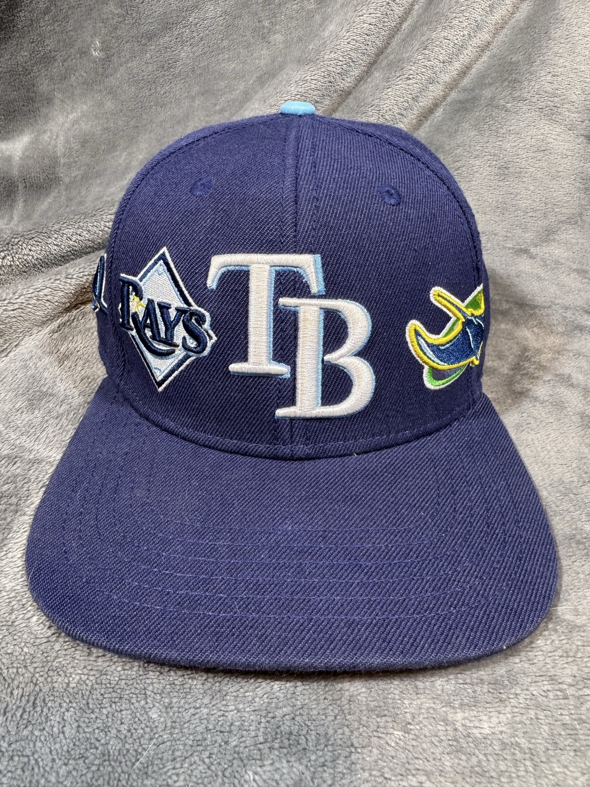 Tampa Bay Rays Hat Cap Snap Back Mens One Size Blue MLB Baseball Pro Standard