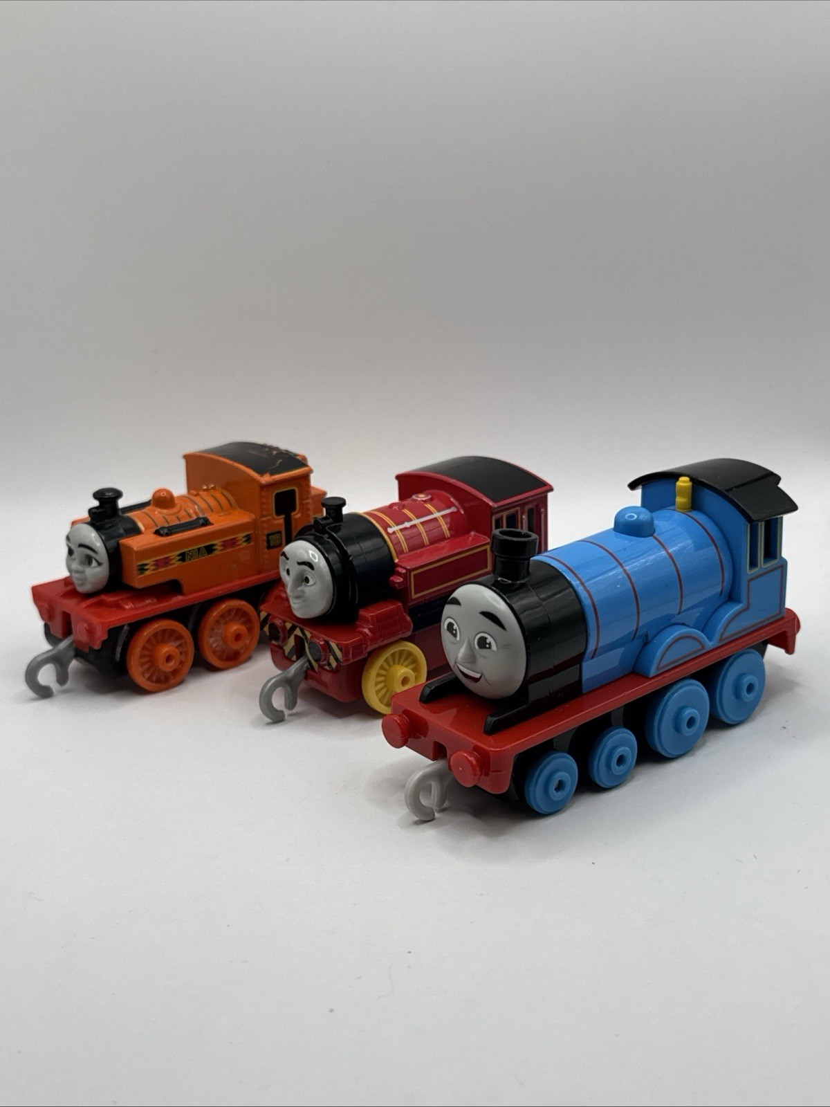 Thomas and Friends lot of 3 Trains 2018, 2018, 2023 Orange Blue Red Pre-Owned Thomas and Friends lot of 3 Trains 2018, 2018, 2023 Orange Blue Red Pre-Owned
