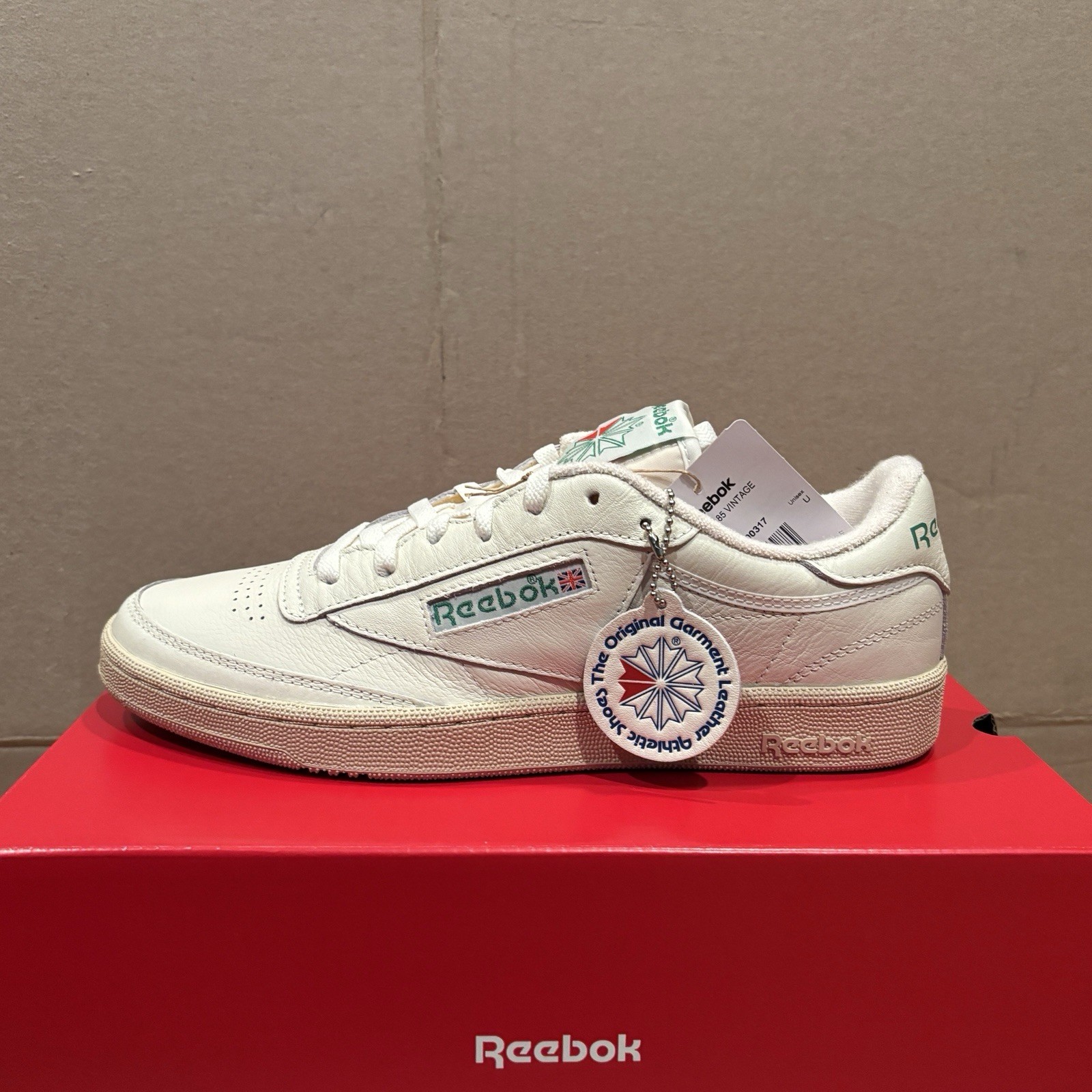 Men’s 8/8.5 Reebok Club C 85 Vintage\'Chalk Glen Green\' 100000317