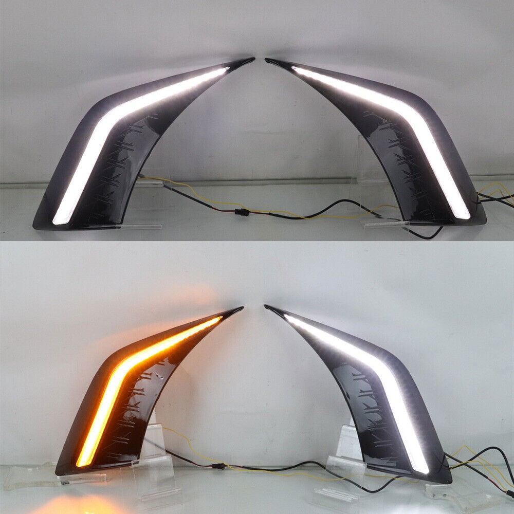 For Lexus ES350 300h 19-25 Car LED Daytime Running Light Turn Indicator Fog Pair For Lexus ES350 300h 19-25 Car LED Daytime Running Light Turn Indicator Fog Pair