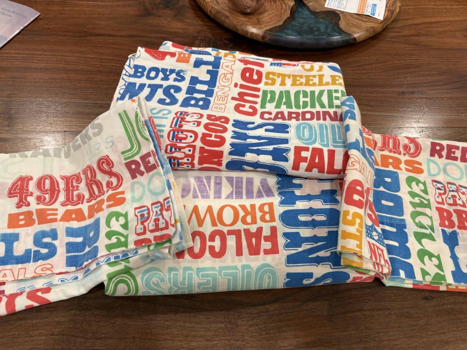 Vintage 1970s Perma Presst NFL Set 2 Twin Sheets Flat Pillow Case Vintage 1970s Perma Presst NFL Set 2 Twin Sheets Flat Pillow Case