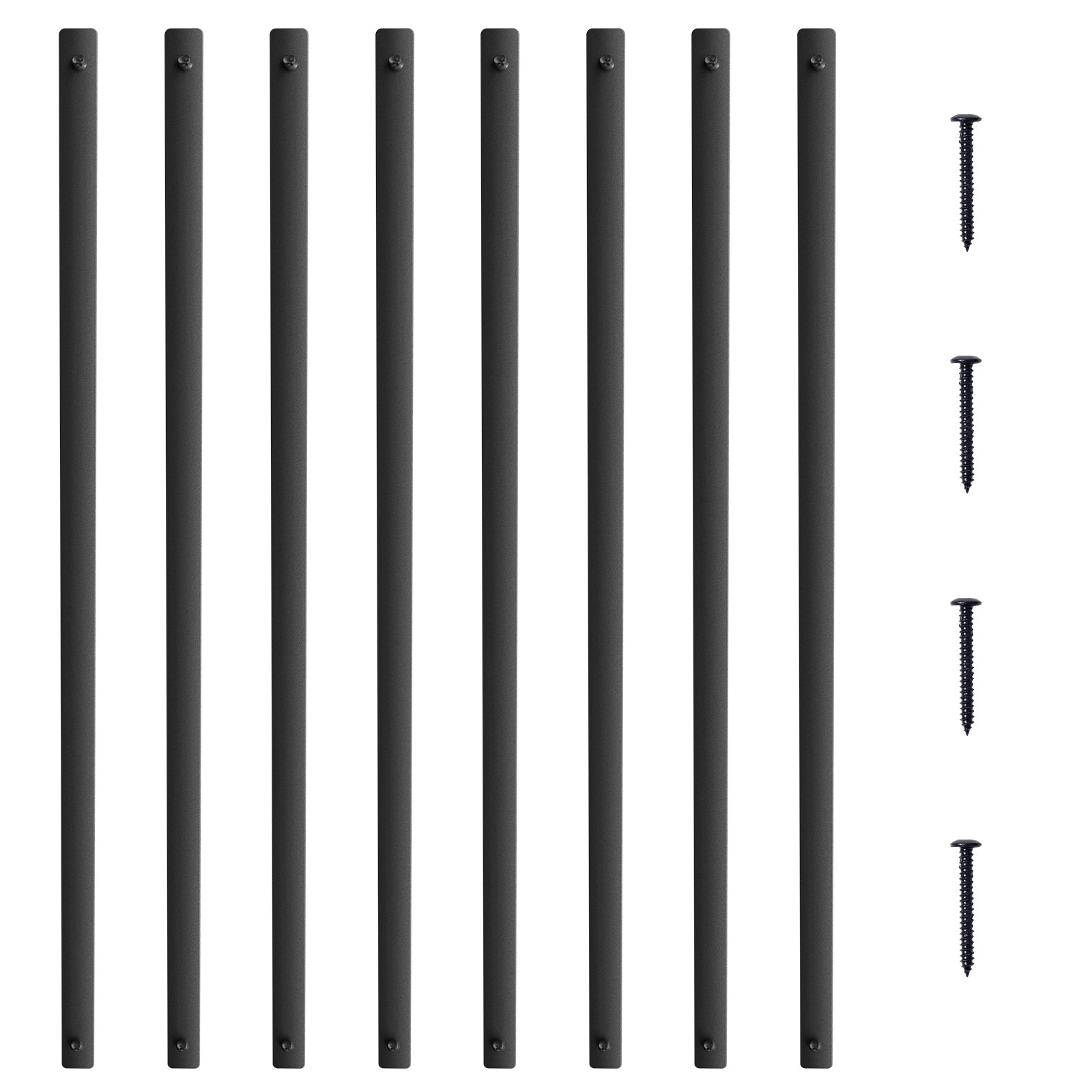 Uimoso Deck Balusters 51 Pack 32.28'' x 1'' Aluminum Spindles w/ Screws