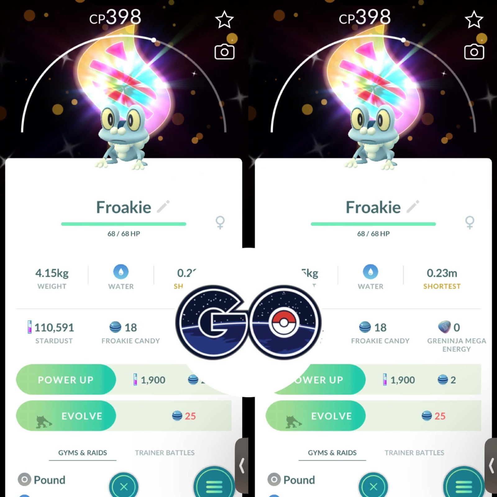 Pokémon Go - Shiny Froakie Mega Evolvution Background ✨ Trade or P T C