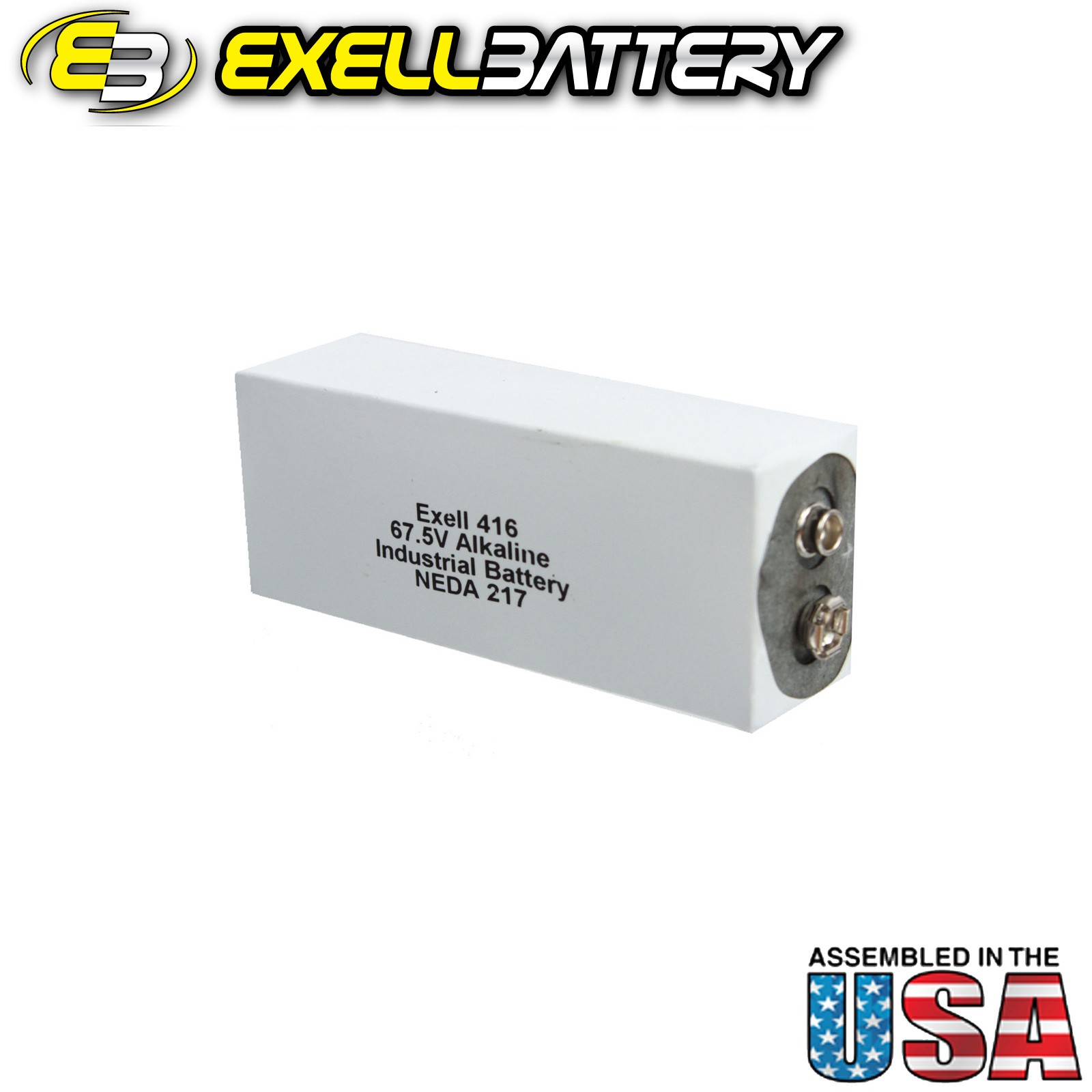 Exell Battery 416A Battery Fits Med Labs EMS-2A Electronic Muscle Stimulator