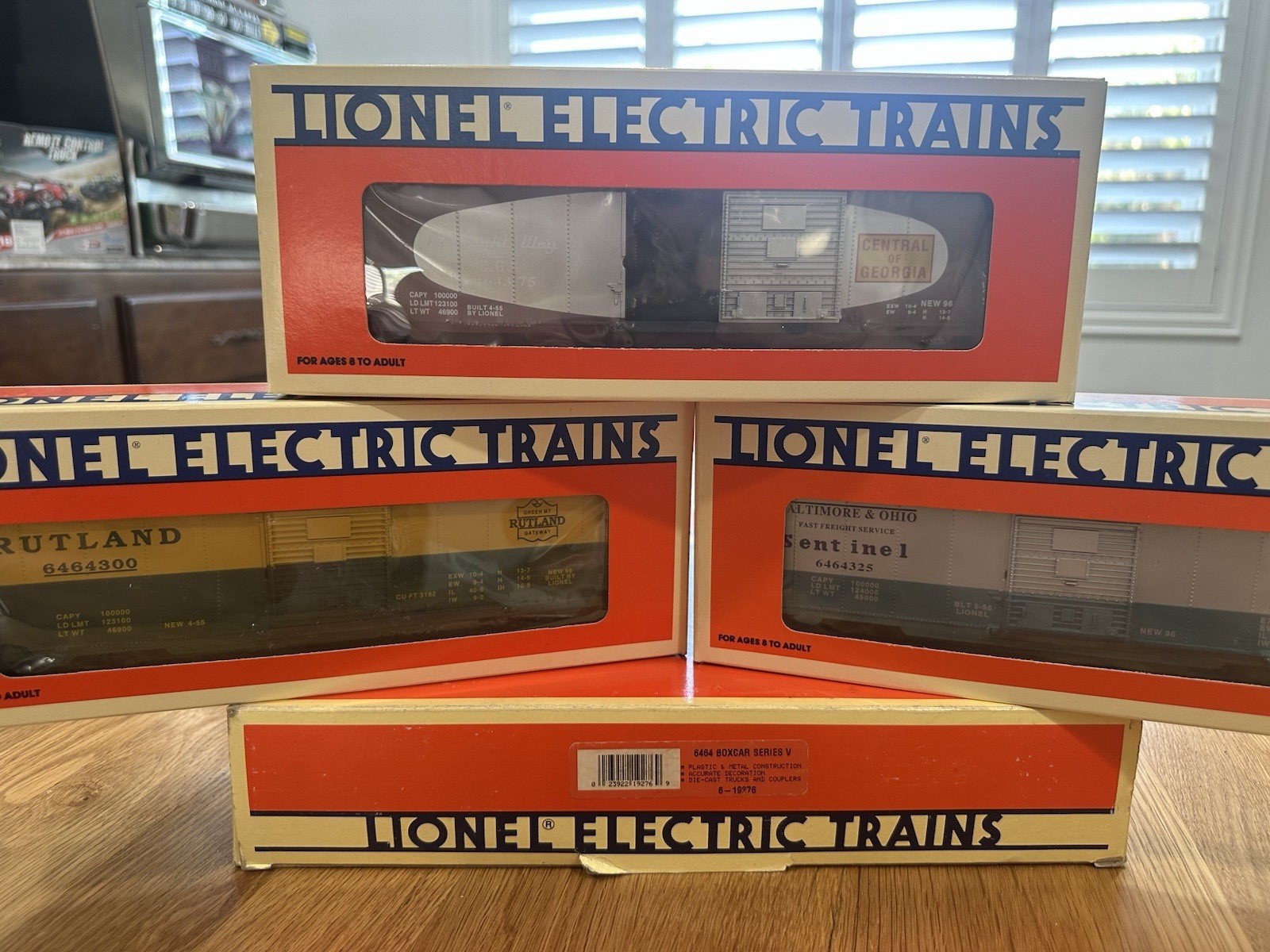 Lionel 6-19276 6464 Boxcar Series V 3-Car Set NOS NeverRun O Gauge MIB w/MstrBox