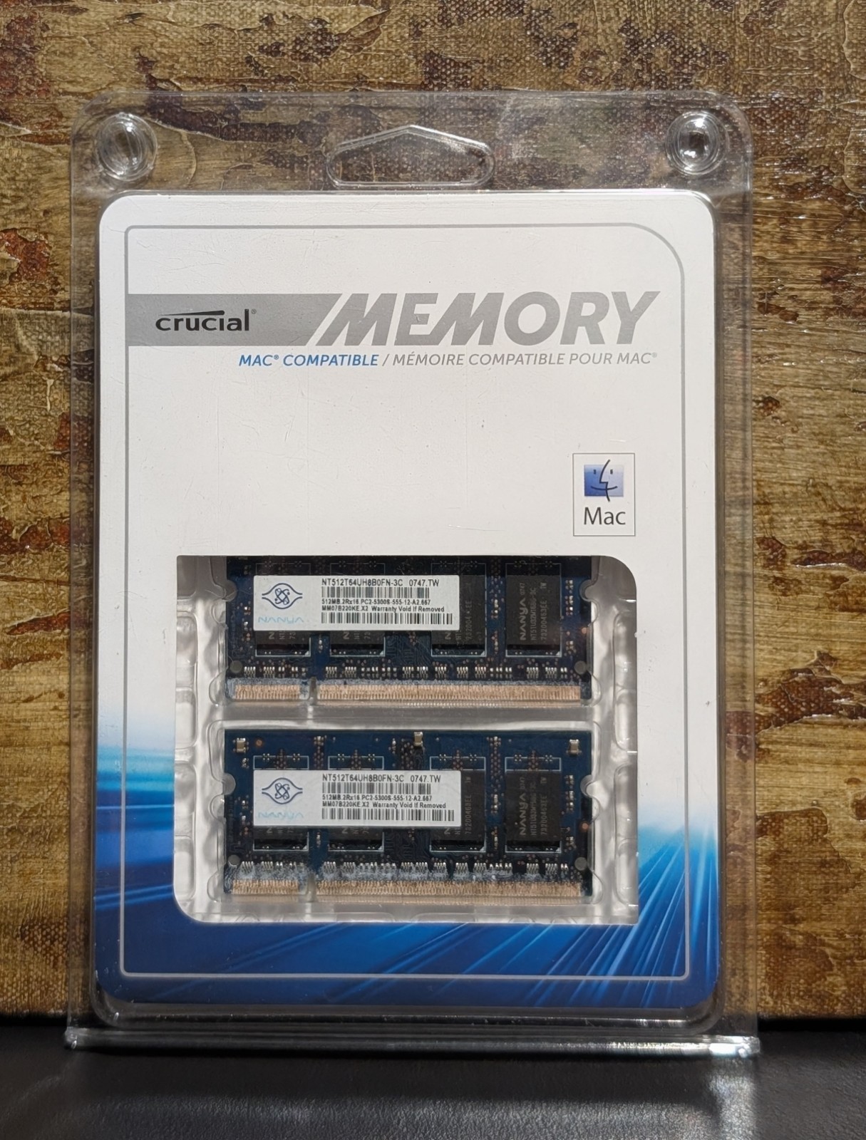Crucial by Micron Mac Compatible Memory 2 X 2GB CRM-9128 - NEW