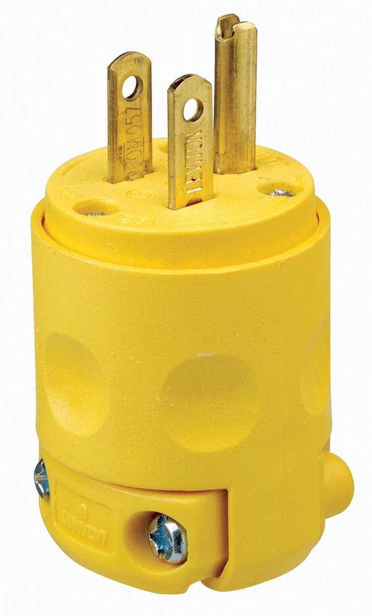15 Amp 125-Volt 3-Wire Plug Yellow
