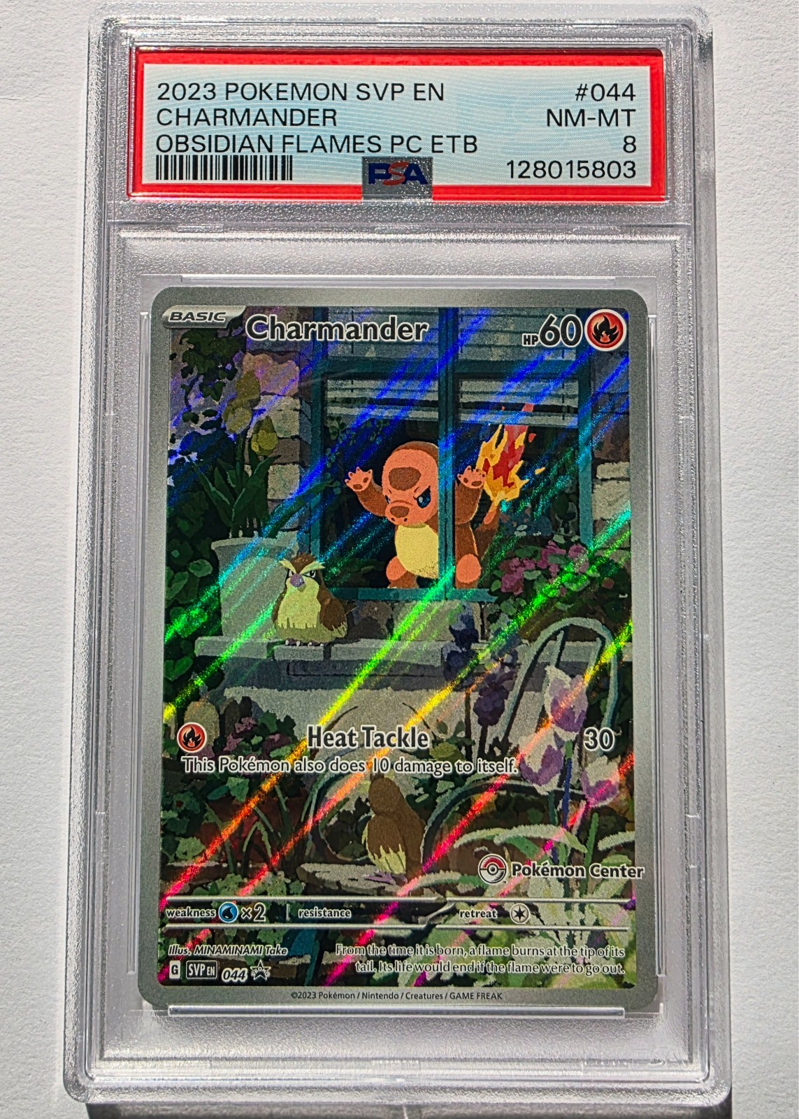 π₯ Charmander # 044 π₯ 2023 Pokemon SVP EN β Black Star β Pokemon Center β PSA 8 π₯ Charmander # 044 π₯ 2023 Pokemon SVP EN β Black Star β Pokemon Center β PSA 8