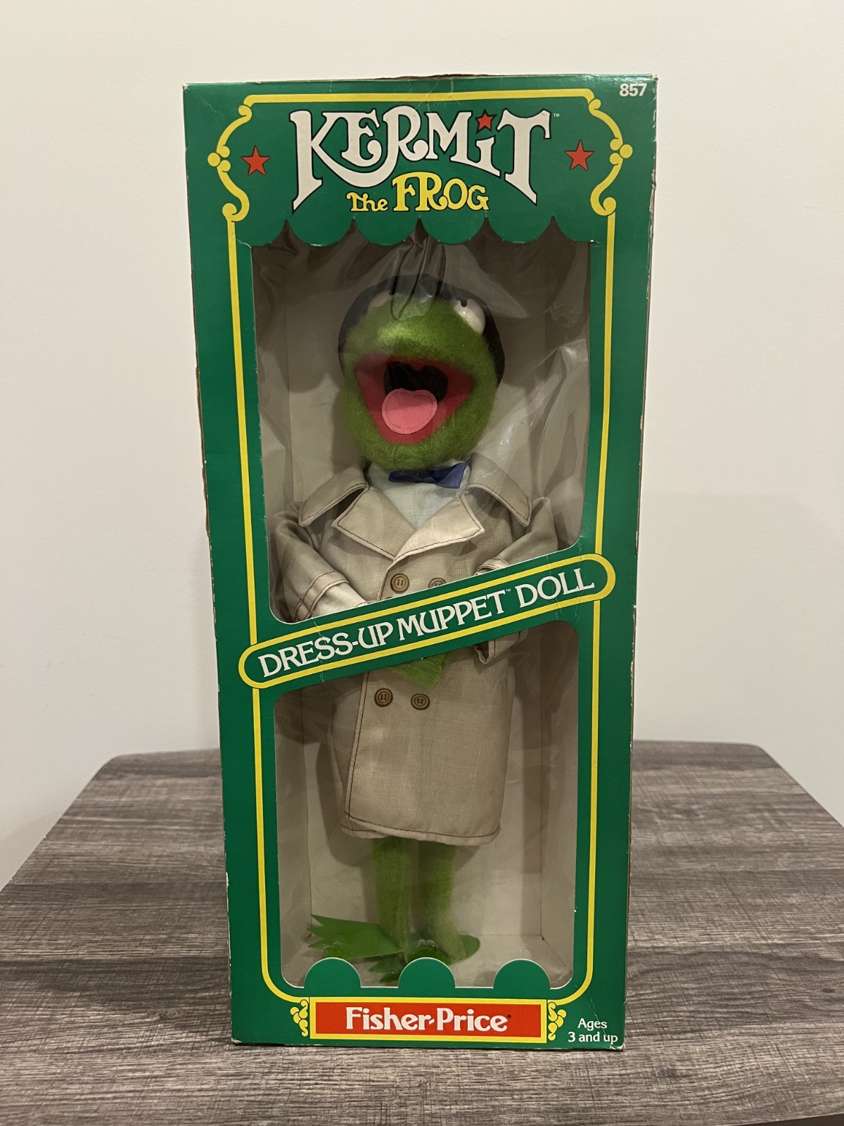 1981 Kermit The Frog Dress-Up Muppet Doll #857