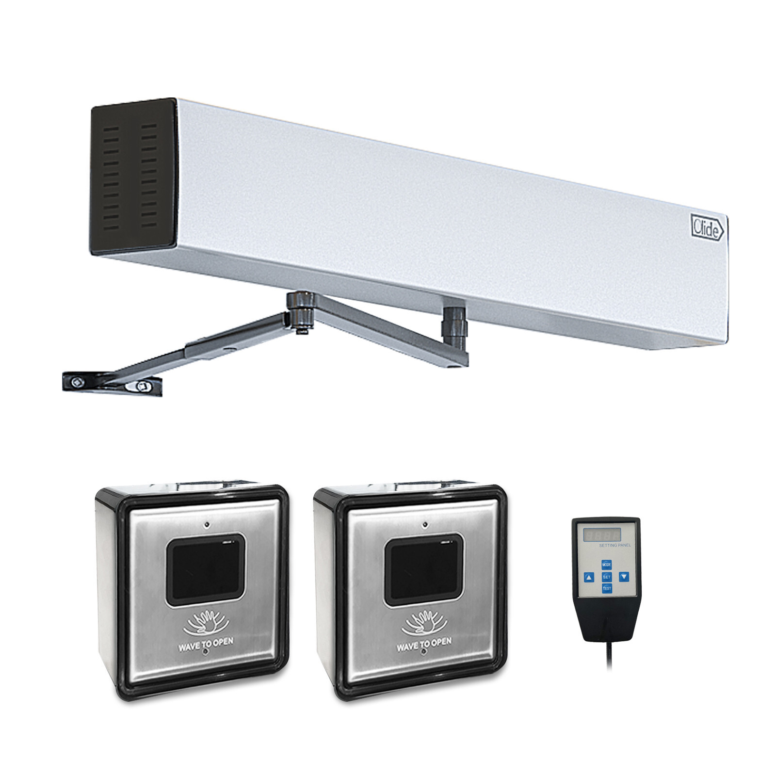 Olide-120B Touchless Automatic Door Opener Wave Sensor Switch to Activate Door