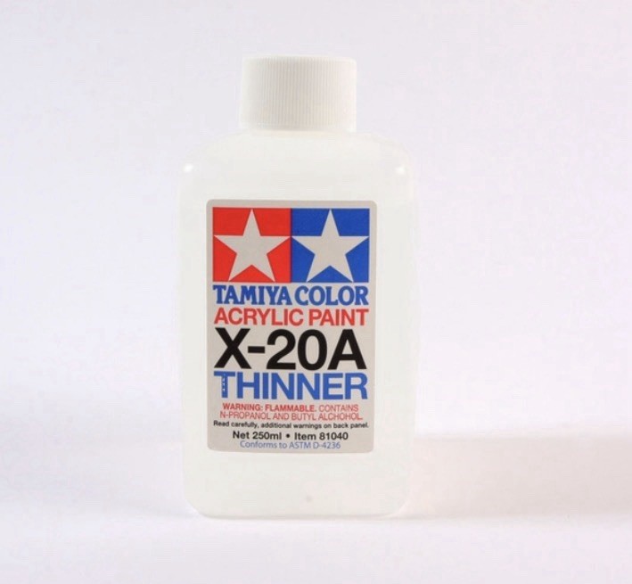 TAMIYA TAM81040 X-20A Acrylic/Poly Paint Thinner (250ml)