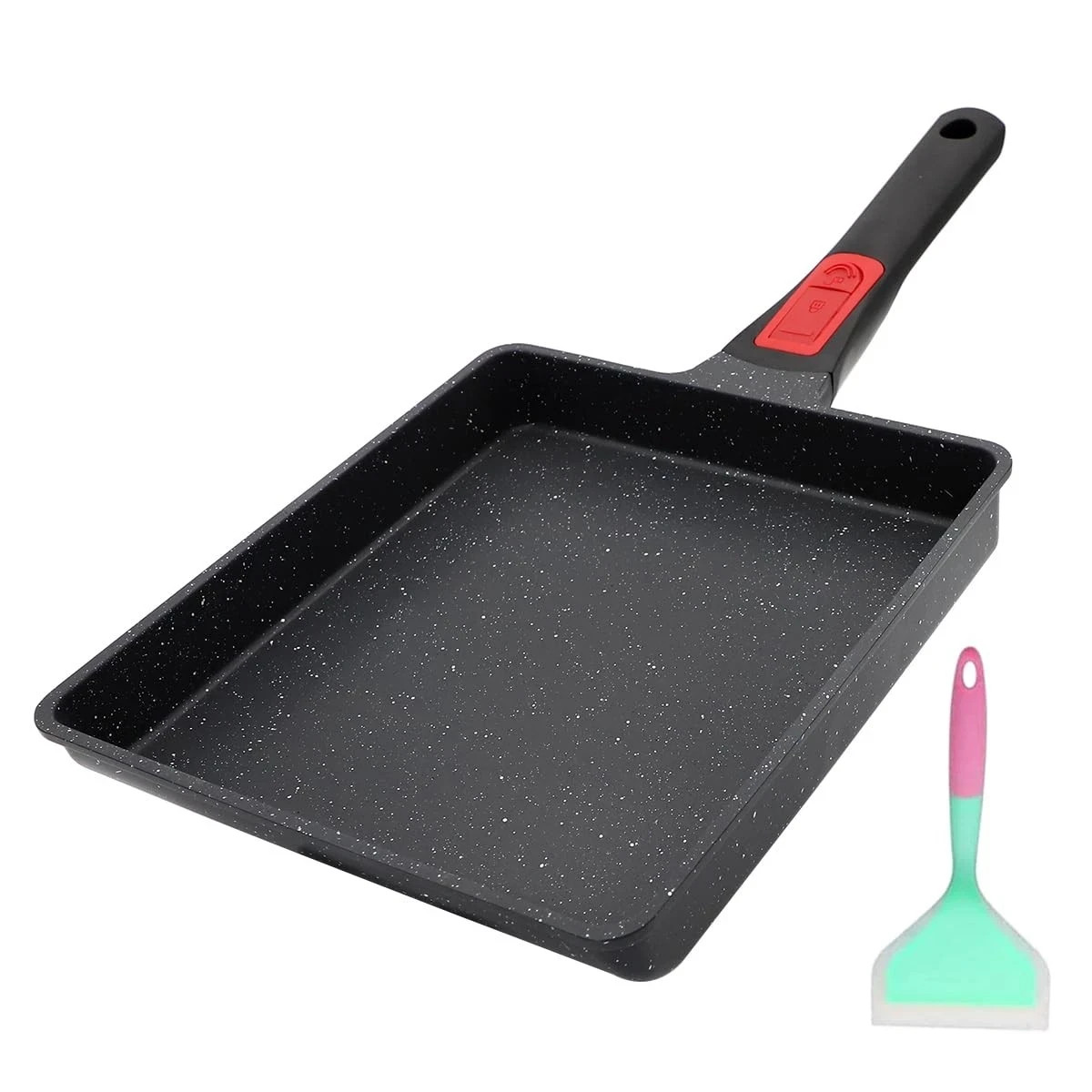 Japanese Tamagoyaki Omelette Pan Nonstick Square Egg Pan Induction Detachable Ha