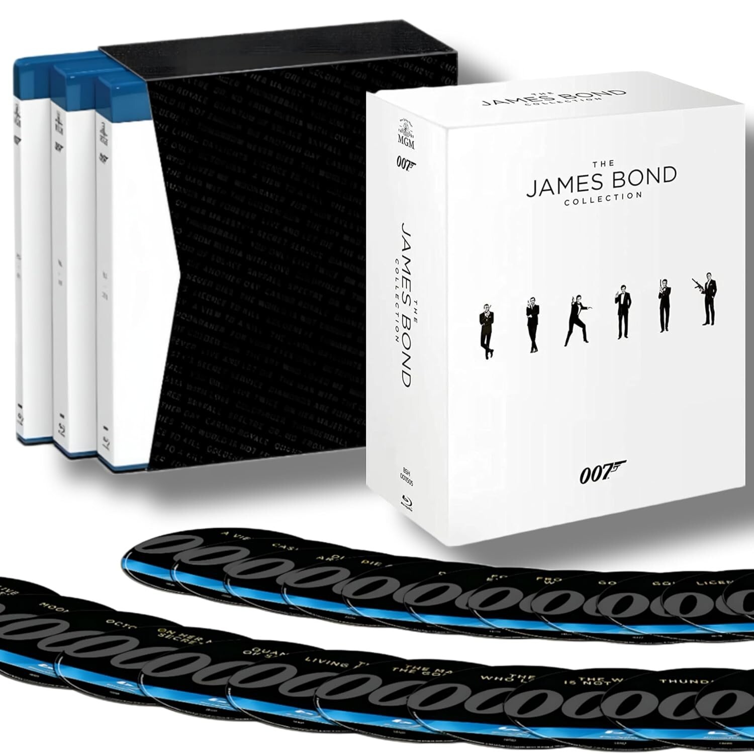 The James Bond Collection Blu-ray [Region Free] 24 Movie Collection - NEW