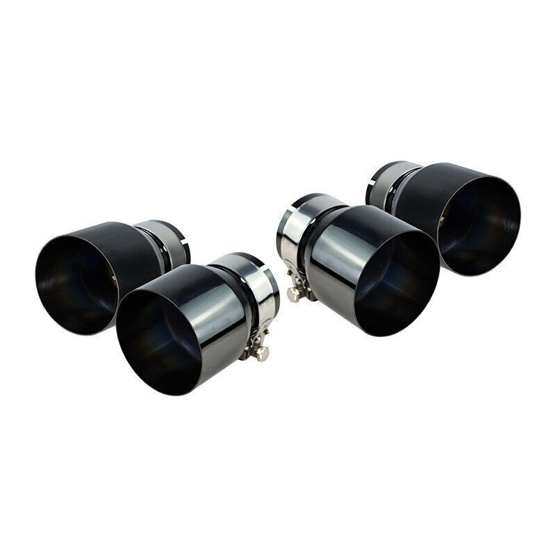 4PCS Glossy Black Exhaust Tips Fit for BMW M3 M4 F80 F82
