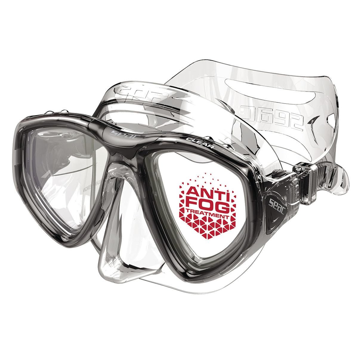 SEAC Clear Antifog Diving Mask Dive Mask Spearfishing & Scuba Diving SEAC Clear Antifog Diving Mask Dive Mask Spearfishing & Scuba Diving