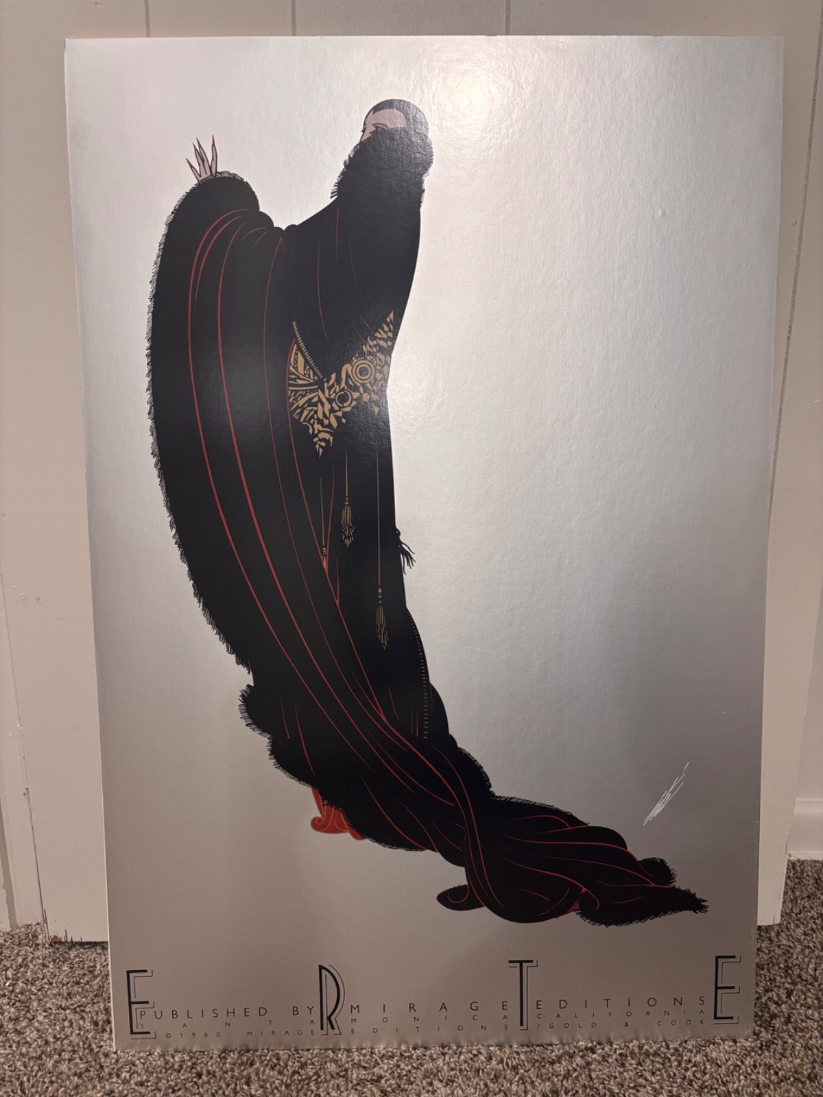 Erte Soirée, 1980 Mirage Edition Print and Autographed Erte Soirée, 1980 Mirage Edition Print and Autographed