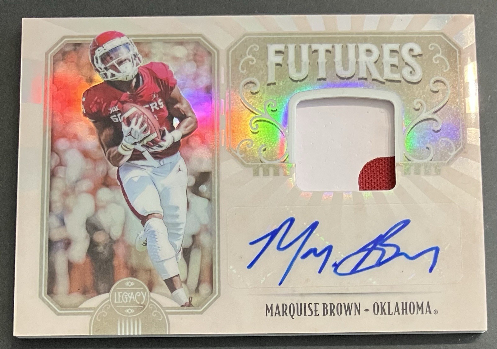 2019 Panini Legacy - Futures Patch Autographs Marquise Brown Auto Patch