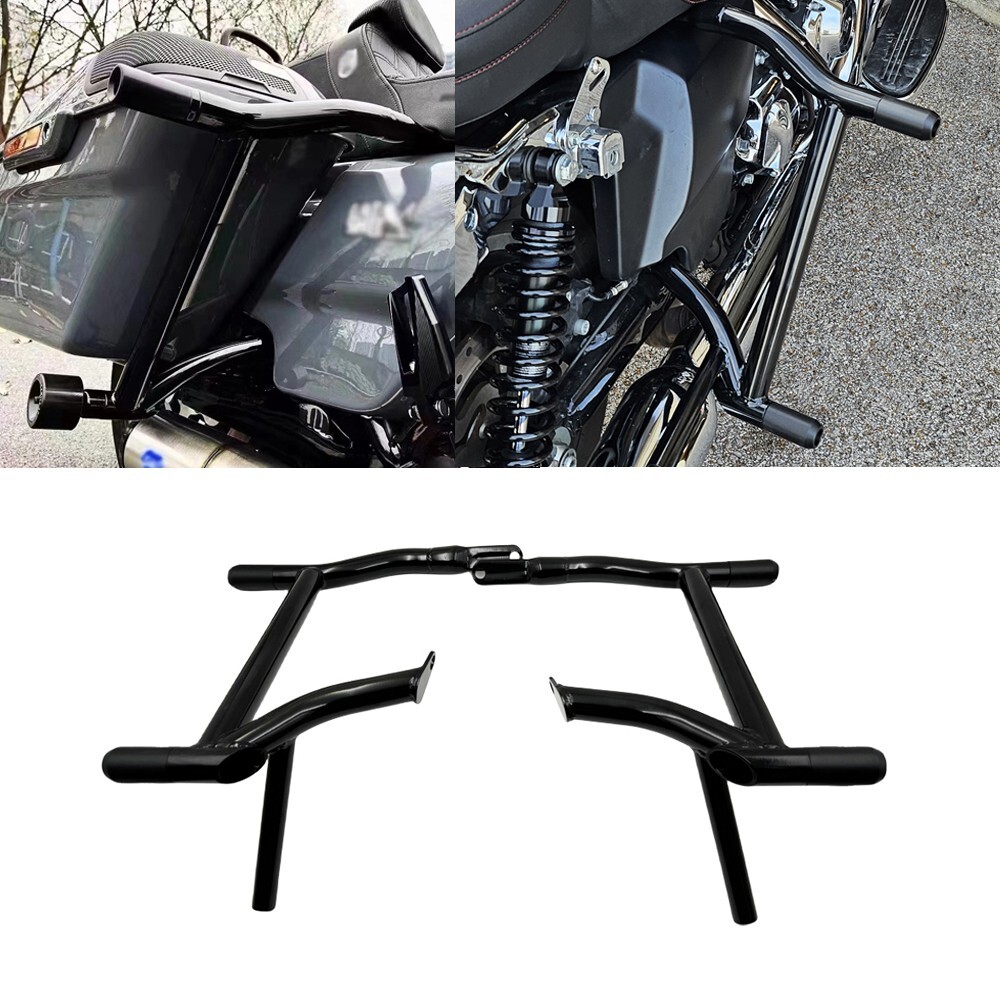 Saddlebags Guards Crash Rails Bars For Harley Touring Road Street Glides 97-08