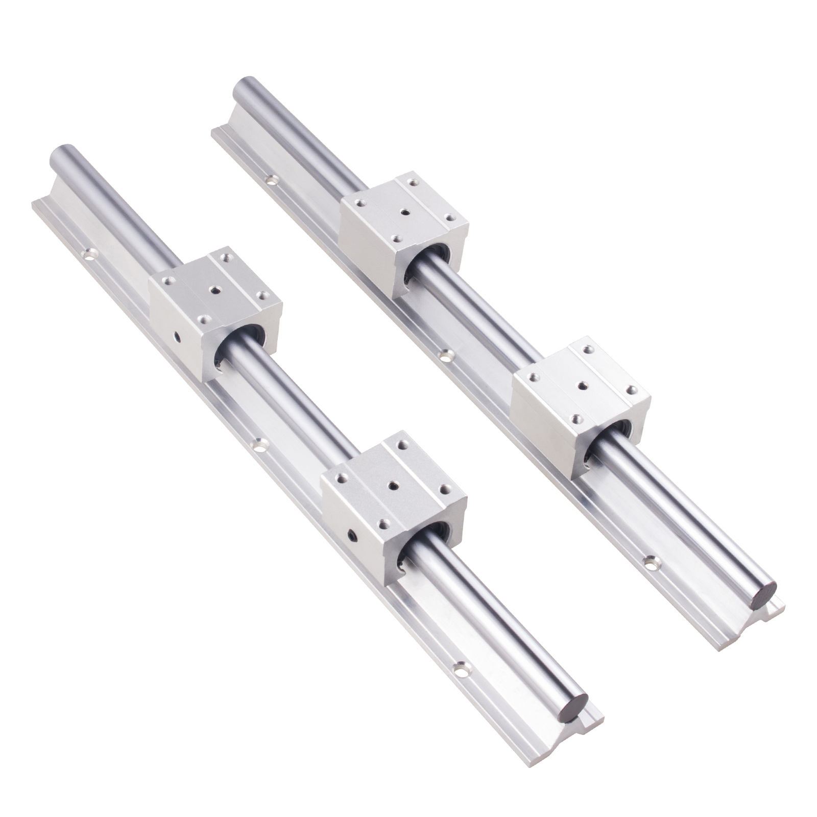 2x SBR25 L300-4000mm Fully Supported Linear Rail + 4 x SBR25UU Block Bearing CNC