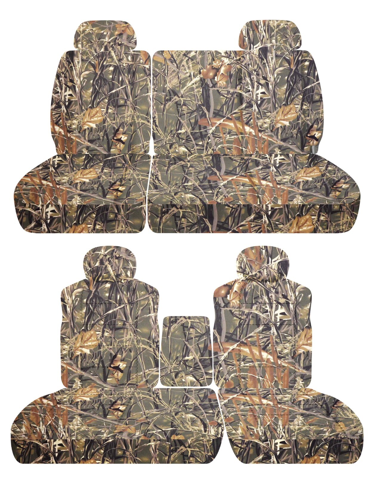 Fits 2001-03 Ford F150 truck Front 40-60 w/ console and 60/40 Rear seat covers