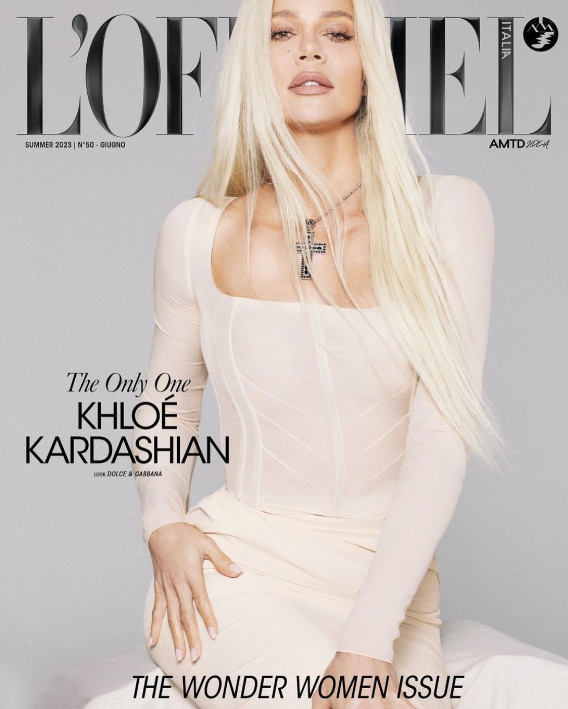 KHLOE KARDASHIAN L\'OFFICIEL ITALIA Magazine Summer 2023 BRAND NEW